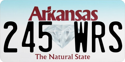 AR license plate 245WRS