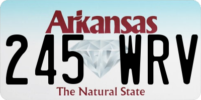 AR license plate 245WRV