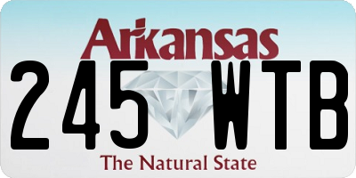 AR license plate 245WTB