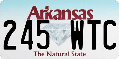 AR license plate 245WTC