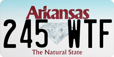 AR license plate 245WTF