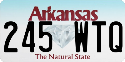 AR license plate 245WTQ