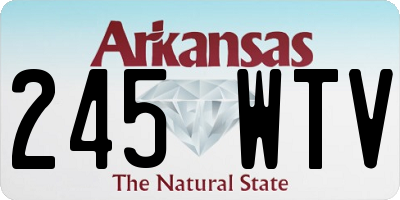 AR license plate 245WTV