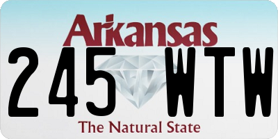 AR license plate 245WTW
