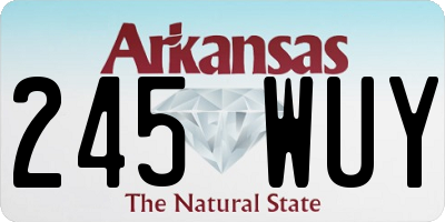 AR license plate 245WUY