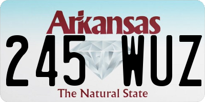 AR license plate 245WUZ