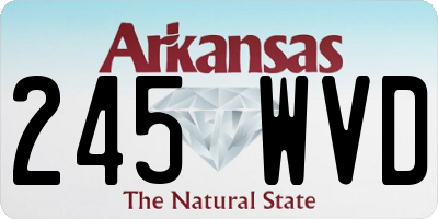 AR license plate 245WVD