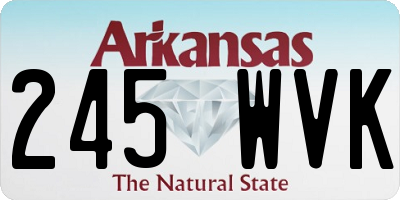 AR license plate 245WVK