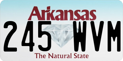 AR license plate 245WVM