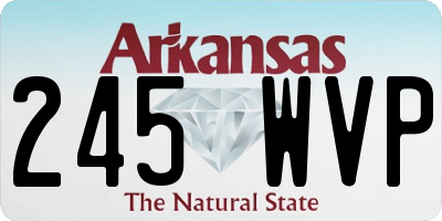 AR license plate 245WVP