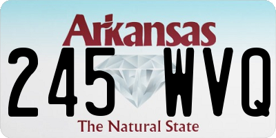 AR license plate 245WVQ