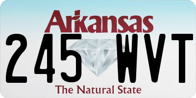 AR license plate 245WVT
