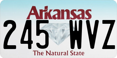 AR license plate 245WVZ