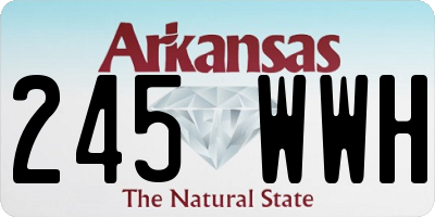 AR license plate 245WWH