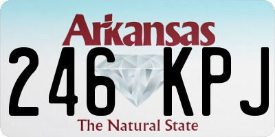 AR license plate 246KPJ