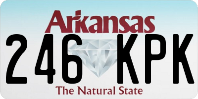 AR license plate 246KPK