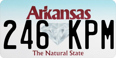 AR license plate 246KPM