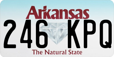 AR license plate 246KPQ