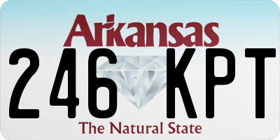 AR license plate 246KPT