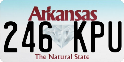 AR license plate 246KPU