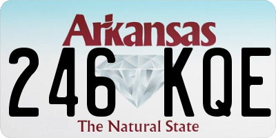 AR license plate 246KQE
