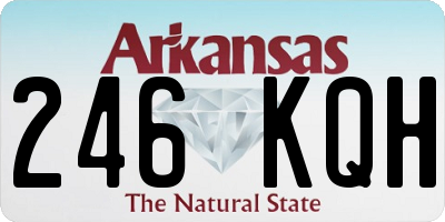AR license plate 246KQH