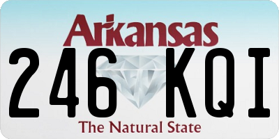 AR license plate 246KQI