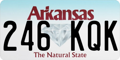 AR license plate 246KQK