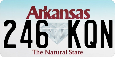 AR license plate 246KQN