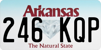 AR license plate 246KQP