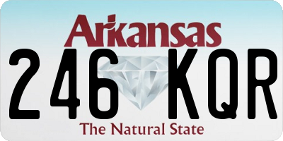 AR license plate 246KQR