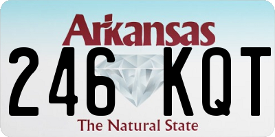 AR license plate 246KQT