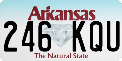 AR license plate 246KQU
