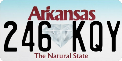 AR license plate 246KQY
