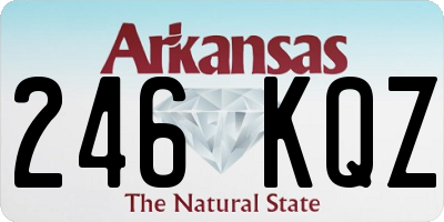 AR license plate 246KQZ