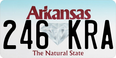 AR license plate 246KRA