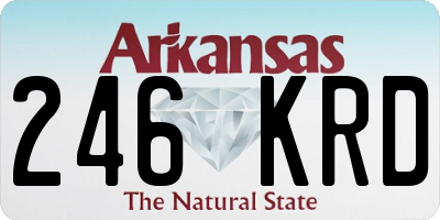 AR license plate 246KRD