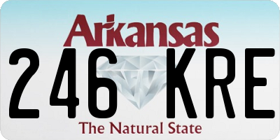 AR license plate 246KRE