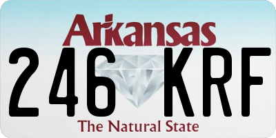 AR license plate 246KRF