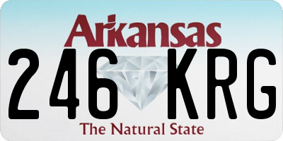 AR license plate 246KRG