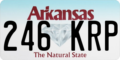 AR license plate 246KRP