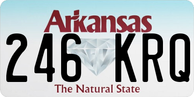 AR license plate 246KRQ