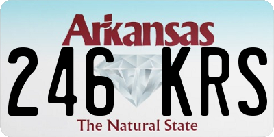 AR license plate 246KRS
