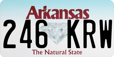 AR license plate 246KRW