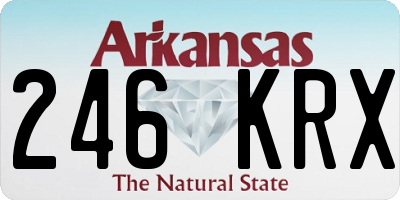 AR license plate 246KRX