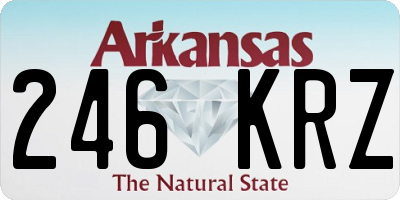 AR license plate 246KRZ