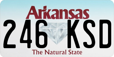 AR license plate 246KSD