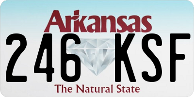 AR license plate 246KSF