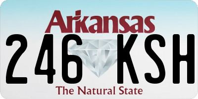 AR license plate 246KSH