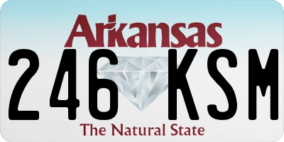 AR license plate 246KSM